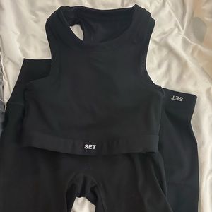 Set Active black sport body matching set